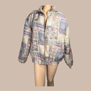 Stunt Sports Vintage Silk Patchwork Jacket – Size M